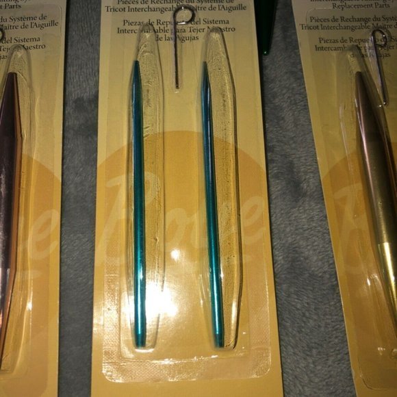Boye  knitting Needles 10”‎ Plus Interchangeable replacement Parts US 4 US… - Picture 6 of 10